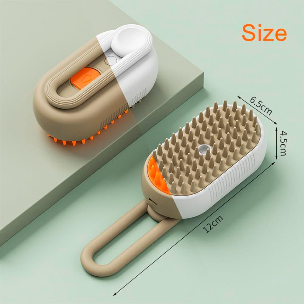 Essenza SteamBrush Duo — Pack de 2 Cepillos de Vapor para Mascotas