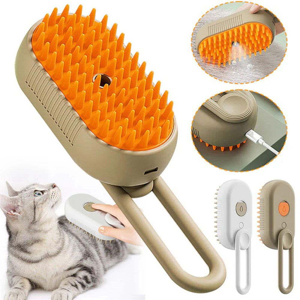 Essenza SteamBrush Duo — Pack de 2 Cepillos de Vapor para Mascotas