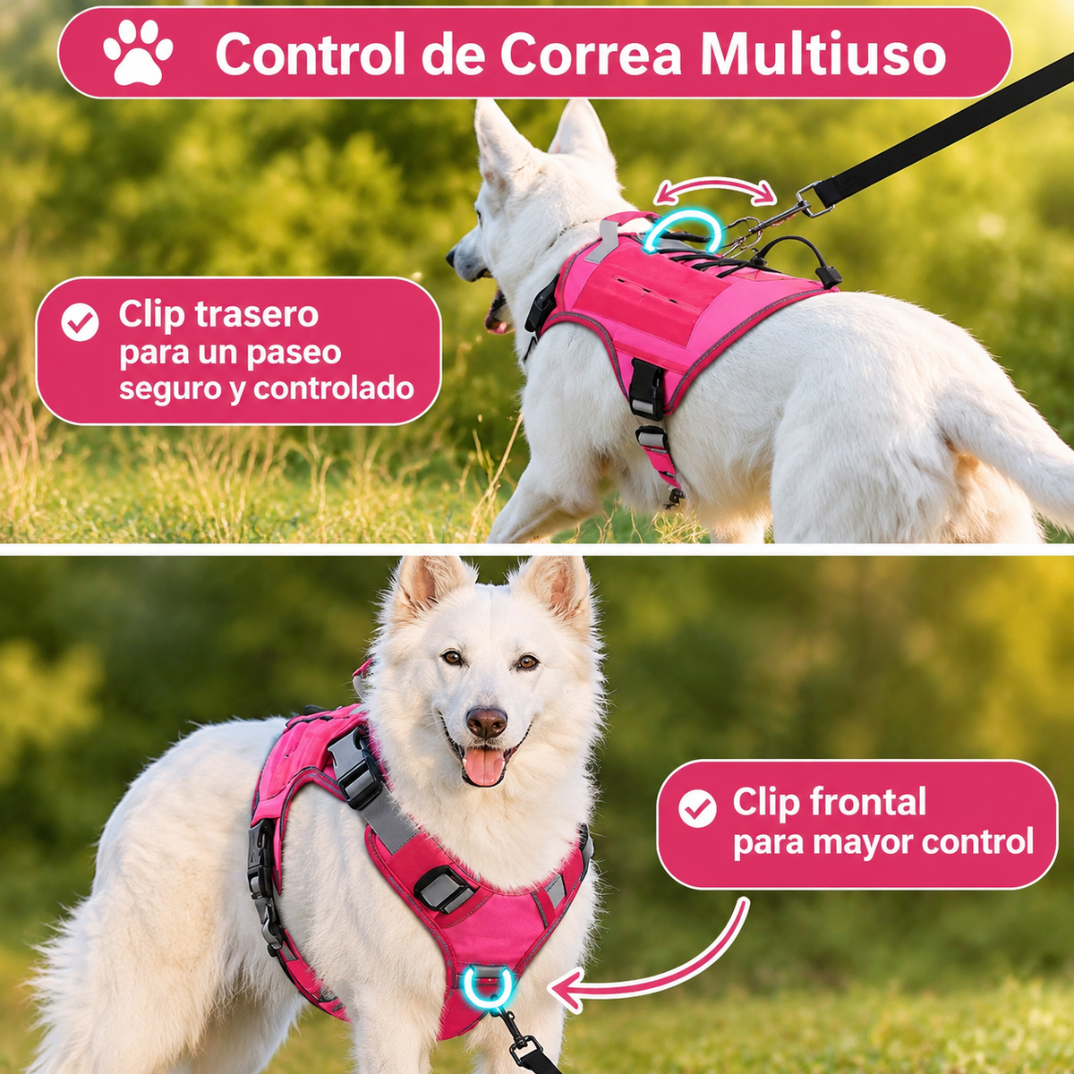 Essenza ActiveFit — Arnés Ajustable para Perros | Control, Seguridad y Confort