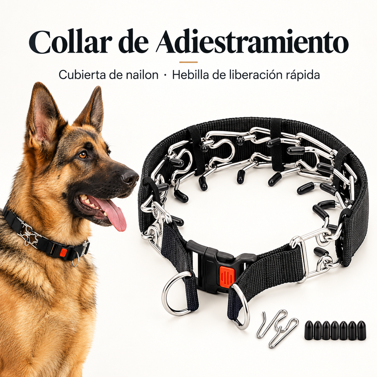 Essenza Pet — Collar de Adiestramiento Premium para Perros | Resistente, Ajustable y con Hebilla de Liberación Rápida