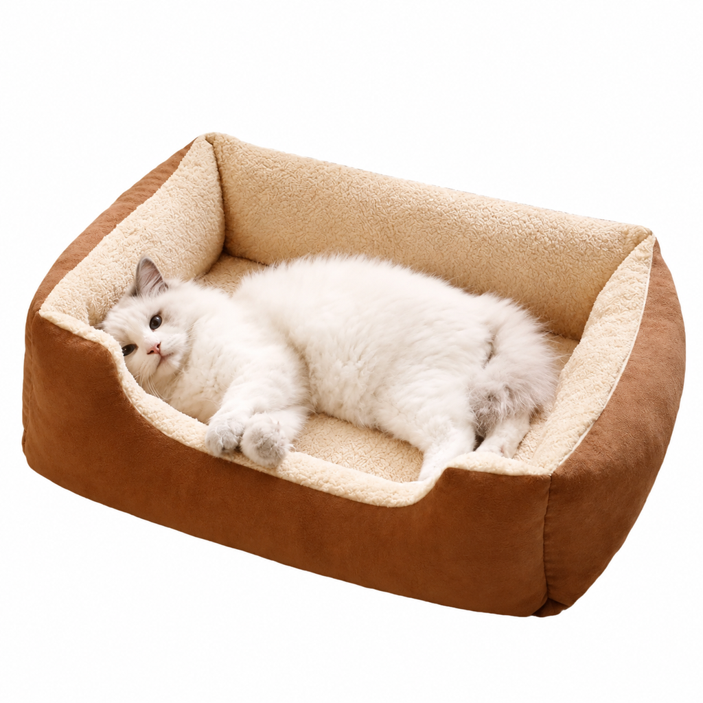 Essenza CozyNest — Cama Acolchada y Suave para Perros y Gatos | Comodidad y Descanso