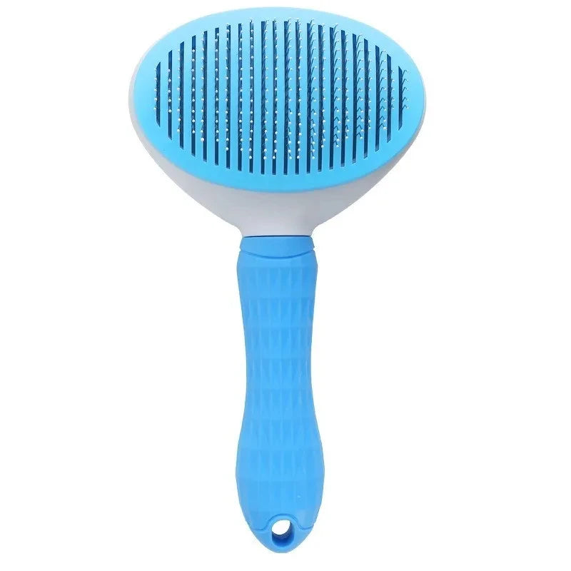 Essenza Pet SoftBrush — Cepillo Autolimpiante para Perros y Gatos, Removedor de Pelo y Herramienta de Aseo