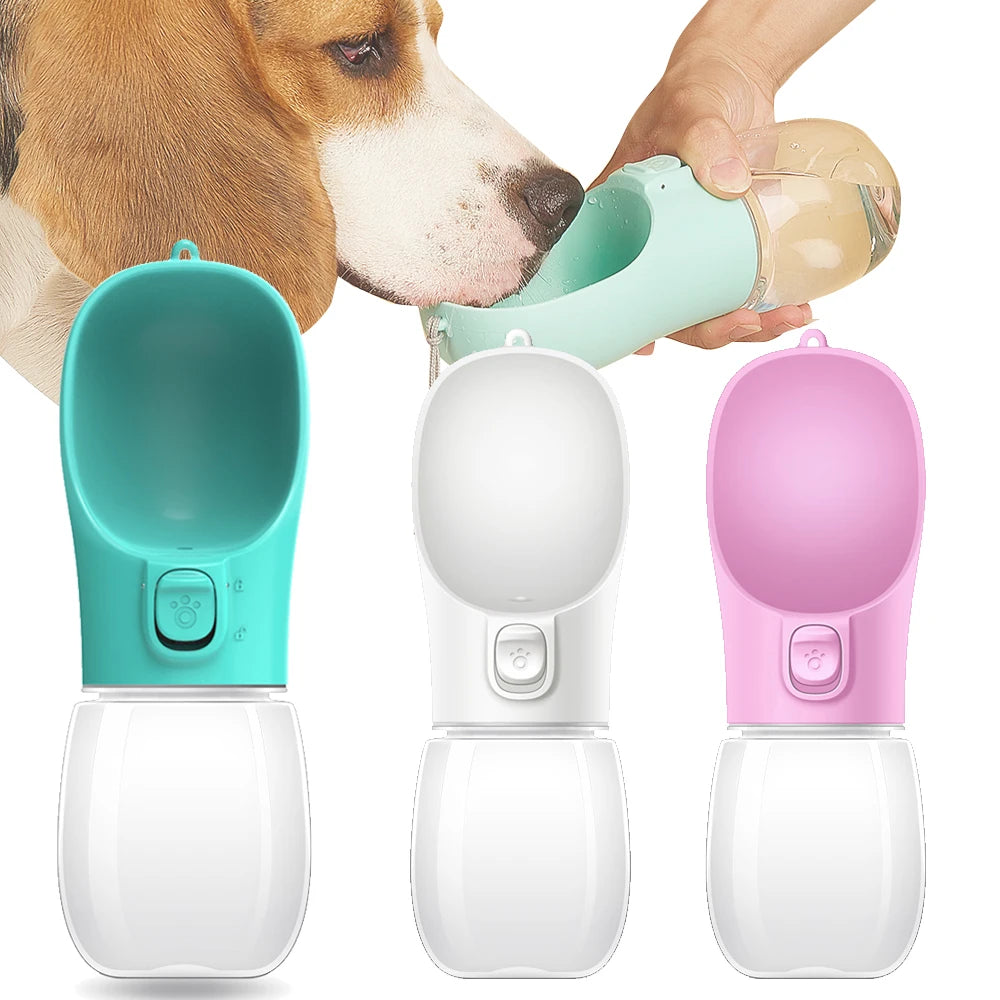 Essenza Pet AquaGo — Botella Portátil de Agua para Perros y Gatos, Antifugas, Ideal para Paseos
