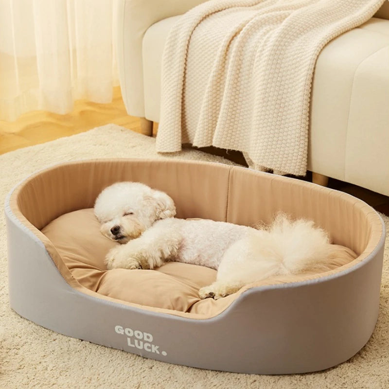 Essenza ComfortNest — Cama Reversible para Perros y Gatos, Lavable y para Todas las Estaciones