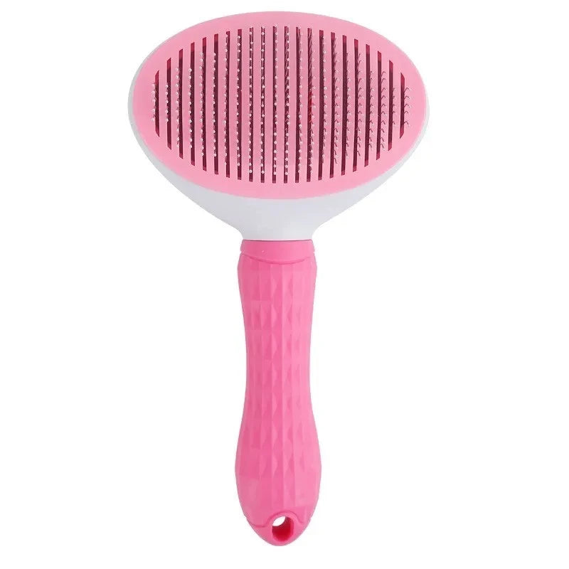 Essenza Pet SoftBrush — Cepillo Autolimpiante para Perros y Gatos, Removedor de Pelo y Herramienta de Aseo
