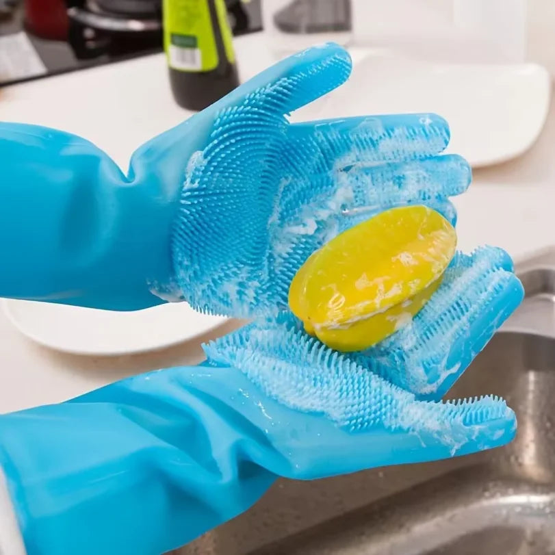 Essenza Pet BathGlove — Guante de Silicona para Bañar, Limpiar y Eliminar el Pelo de Perros y Gatos