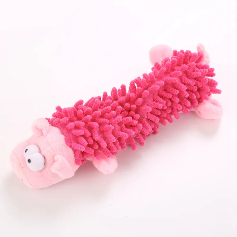 Essenza Pet CuddleBite — Juguete de Peluche para Perros Pequeños | Diseño de Animalito, Sonido Interactivo y Textura para Morder