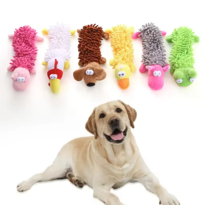 Essenza Pet CuddleBite — Juguete de Peluche para Perros Pequeños | Diseño de Animalito, Sonido Interactivo y Textura para Morder