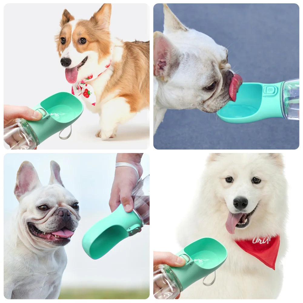 COMPRA 1, LLEVA 2 - Essenza Pet AquaGo — Botella Portátil de Agua para Perros y Gatos, Antifugas, Ideal para Paseos