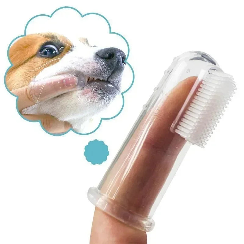 Essenza Pet — Cepillos Dentales de Silicona para Mascotas | Pack de 5 Unidades