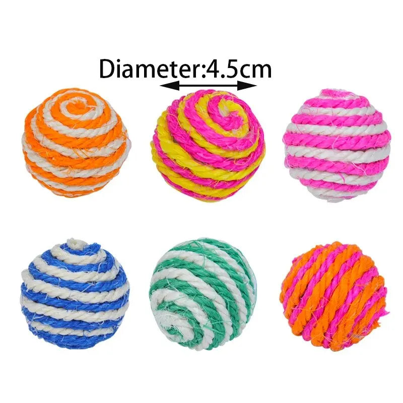 Essenza Pet PlayBites — Set de 4 Pelotas Interactivas para Gatos y Perros | Diversión, Juego y Estimulación Diaria en Colores Surtidos