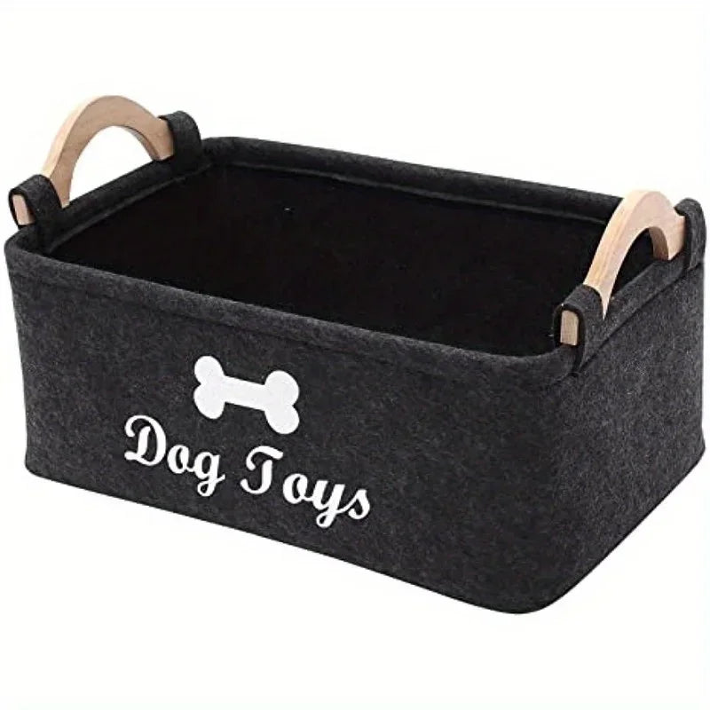 Essenza HomePet — Caja Organizadora de Fieltro para Accesorios de Mascotas