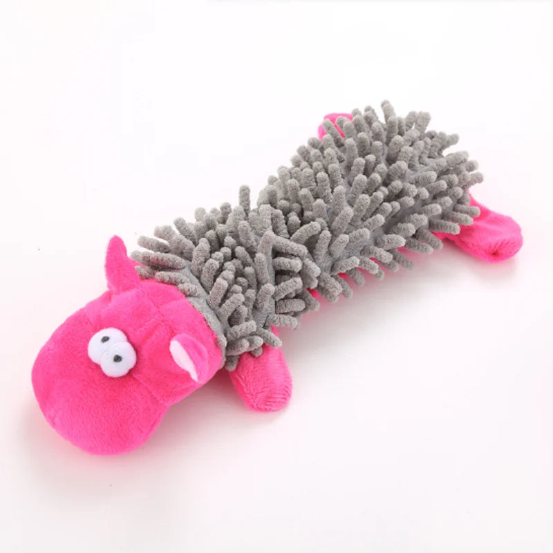 Essenza Pet CuddleBite — Juguete de Peluche para Perros Pequeños | Diseño de Animalito, Sonido Interactivo y Textura para Morder