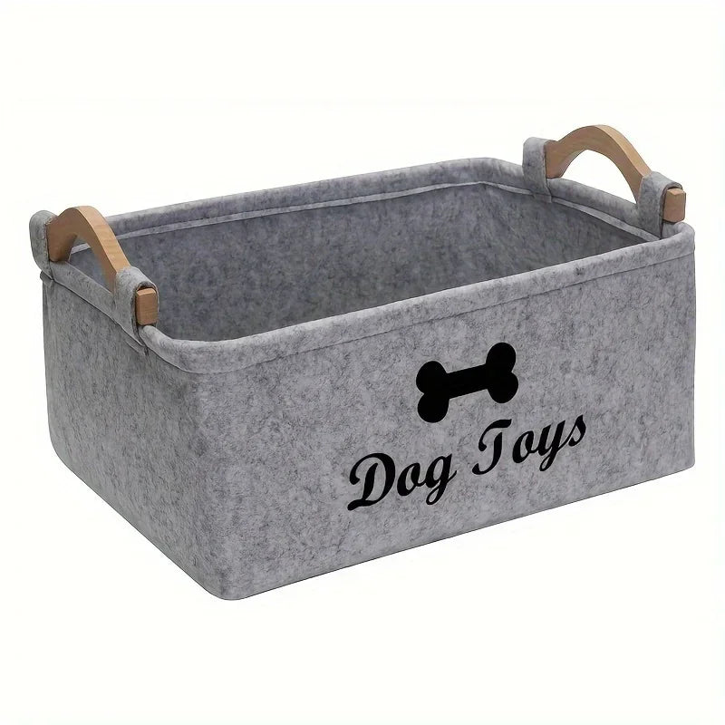 Essenza HomePet — Caja Organizadora de Fieltro para Accesorios de Mascotas