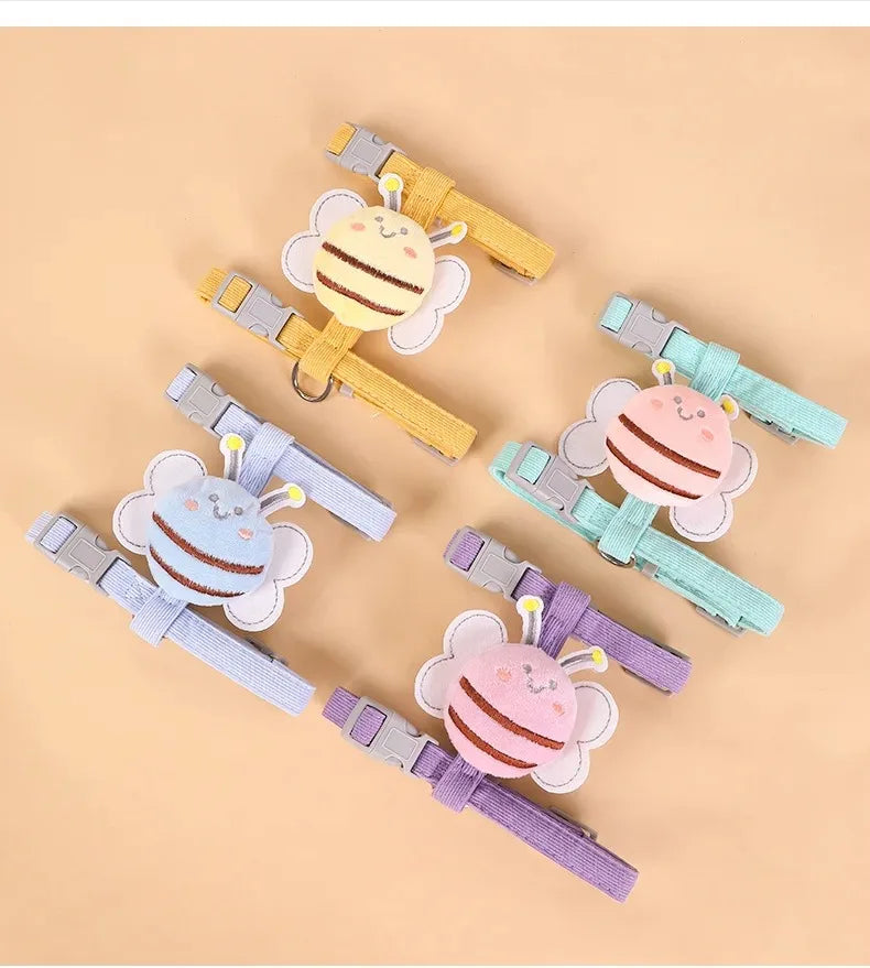 Essenza Pet BeeJoy — Arnés Ajustable para Perros y Gatos | Diseño de Abejita, Doble Capa y Correa Incluida