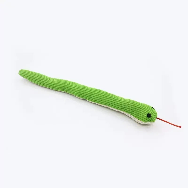 Essenza Pet SnakePlay — Juguete de Peluche con Forma de Serpiente para Perros y Gatos | Sonido Interactivo, Mordida y Estimulación Diaria