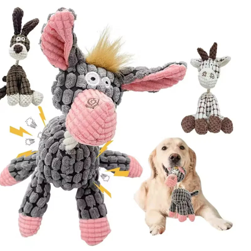 Essenza PlayJoy — Juguete Mordedor de Peluche con Sonido para Perros