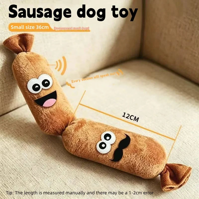 Essenza Pet SausagePlay — Juguete de Salchicha con Sonido para Perros