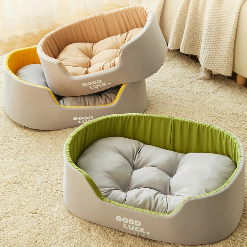 Essenza ComfortNest — Cama Reversible para Perros y Gatos, Lavable y para Todas las Estaciones