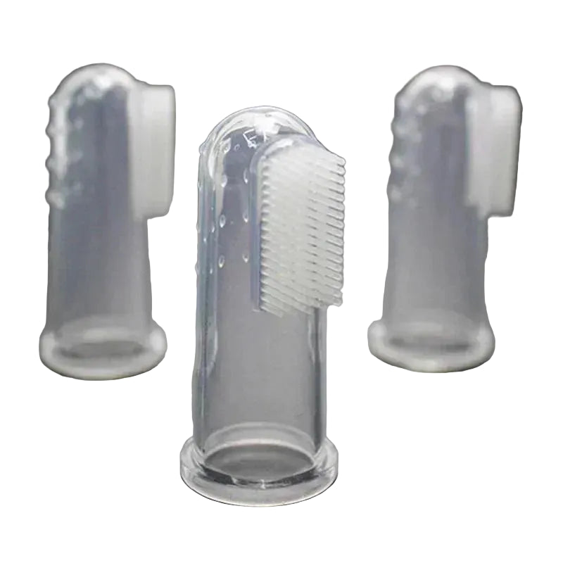 Essenza Pet — Cepillos Dentales de Silicona para Mascotas | Pack de 5 Unidades