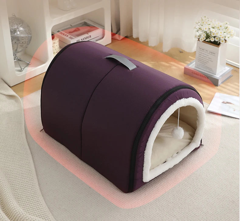 Essenza CozyNest — Refugio Cálido para Perros, Desmontable y Lavable
