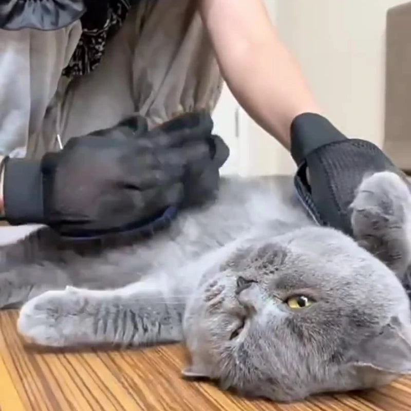 Essenza Pet — Guantes de Silicona para Cepillar y Bañar Mascotas | Eliminación de Pelo