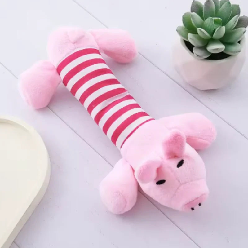 Essenza Pet CuddleBite — Juguete de Peluche para Perros Pequeños | Diseño de Animalito, Sonido Interactivo y Textura para Morder