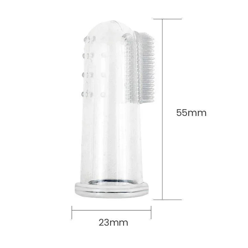 Essenza Pet — Cepillos Dentales de Silicona para Mascotas | Pack de 5 Unidades