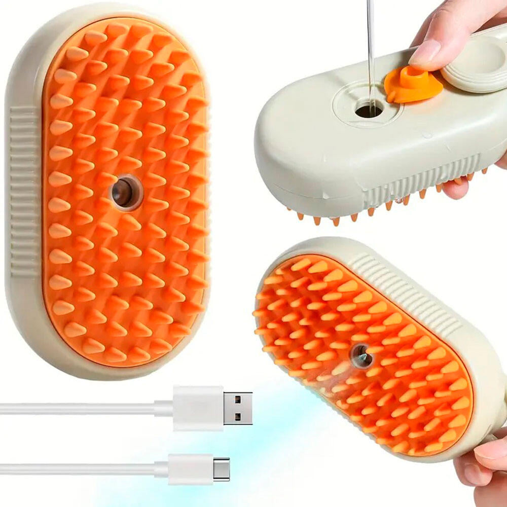 Essenza SteamBrush Duo — Pack de 2 Cepillos de Vapor para Mascotas