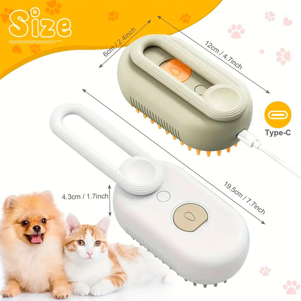 Essenza SteamBrush Duo — Pack de 2 Cepillos de Vapor para Mascotas